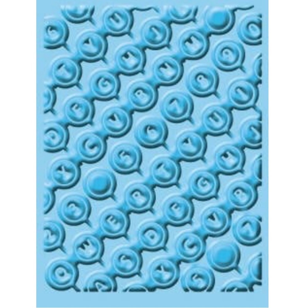 Cuttlebug 4” x 6” QWERTY embossing folder